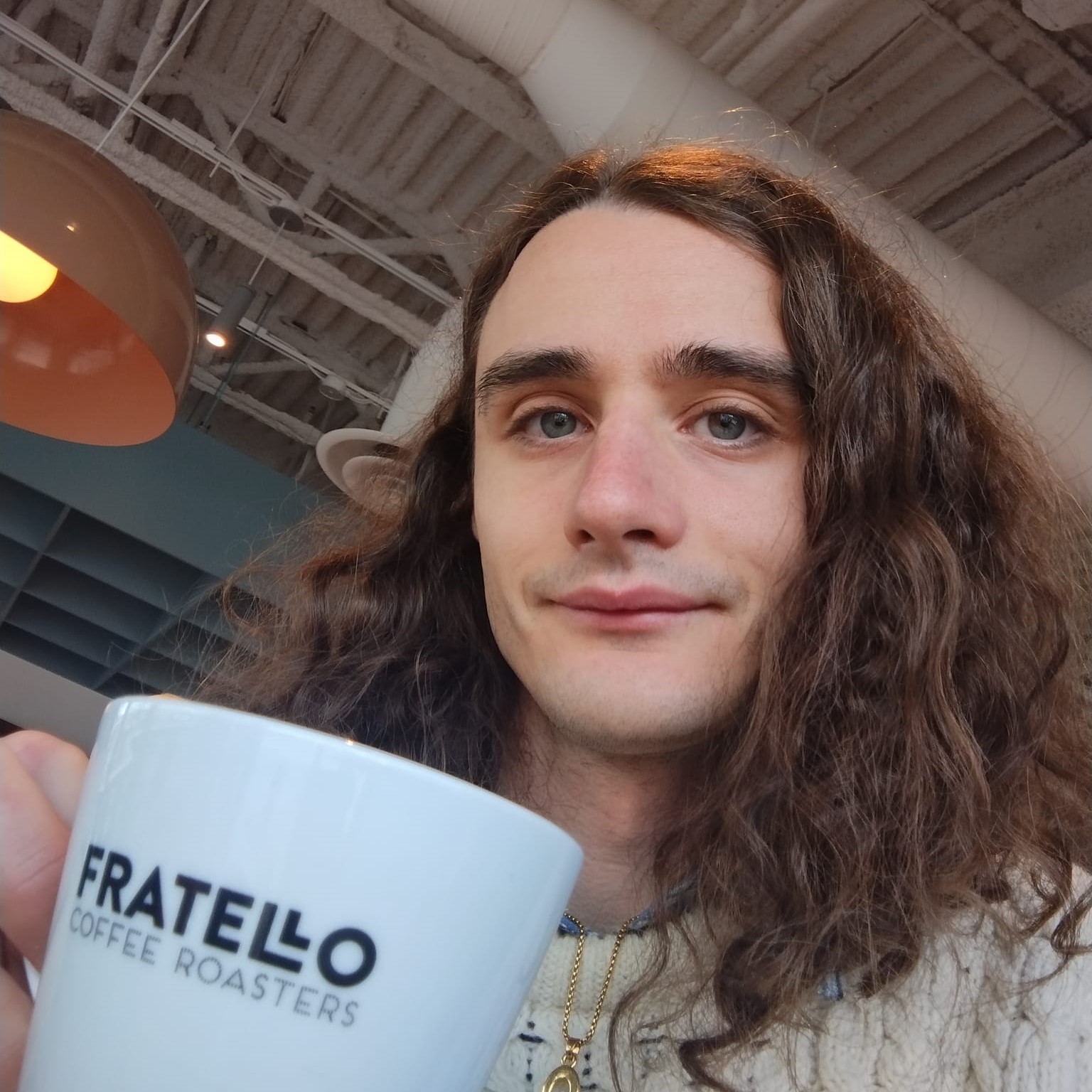 a picture of the website creator smiling